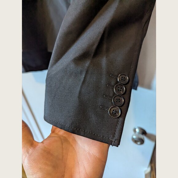 KRIS VAN ASSCHE - Layered black jacket - Sz 52 - Picture 3 of 10